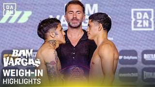 "Witness Greatness!" Bam Rodriguez vs. Antonio Vargas | Weigh-in highlights & Eddie Hearn reacts