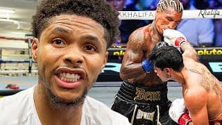 Shakur Stevenson REACTS to Ryan Garcia DESTROYING Conor Benn in 2