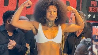 Chrisean Rock FULL WEIGH-IN & FACE-OFF for Pro Debut vs Ku’Shiyah Williams