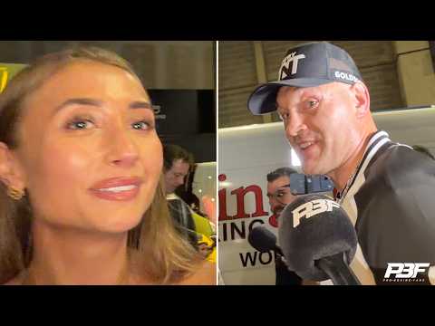 WTF! TYSON FURY RUNS INTO LILY PHILLIPS AND TELLS HER TO FIGHT TOMMY FURY AFTER WIN OVER EDDIE HALL
